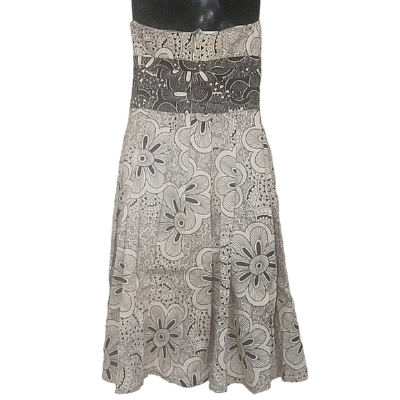 Kay Unger Strapless Floral Cocktail Dress 6 - Picture 6 of 10